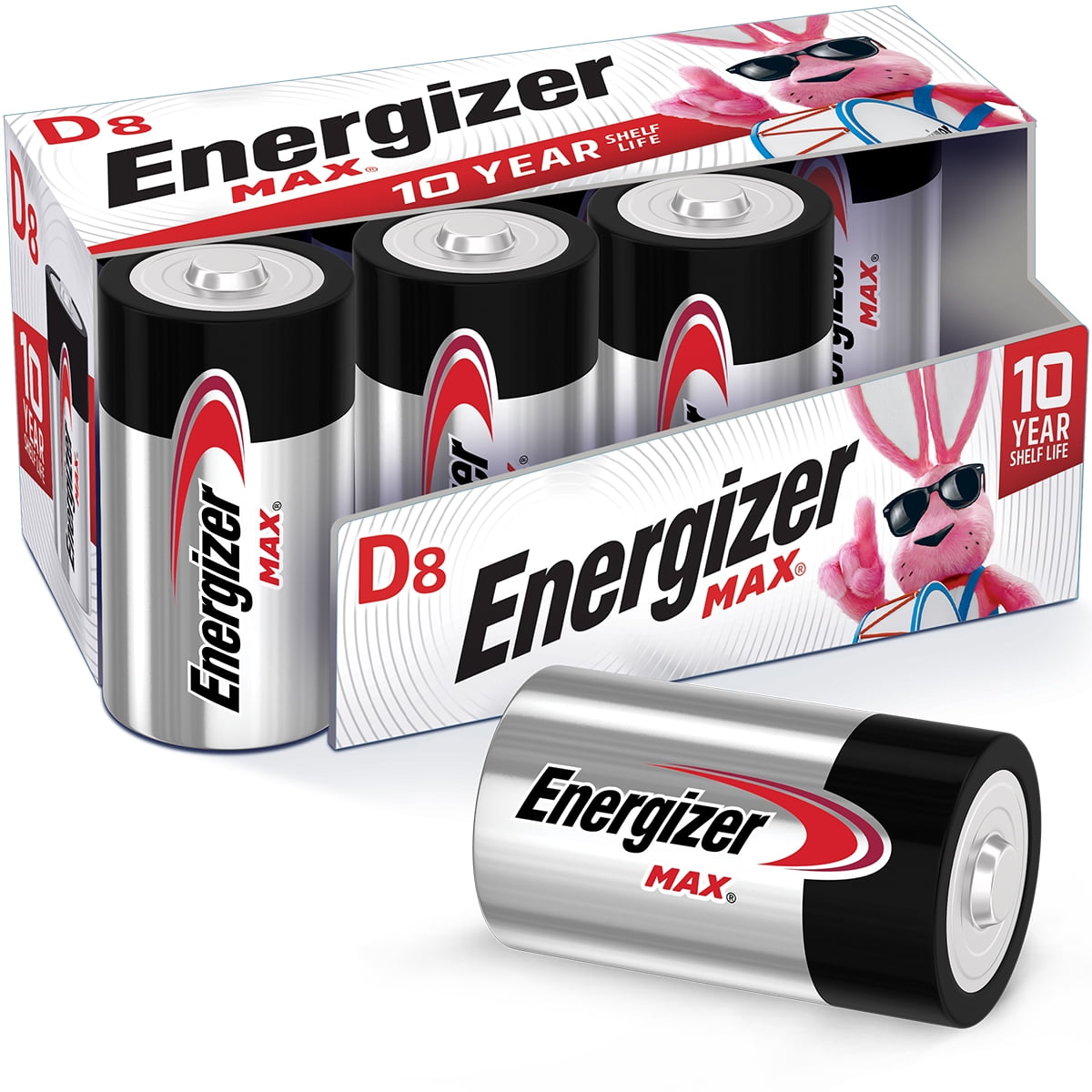 Energizer MAX D Batteries, Alkaline D Cell Batteries (8 Pack) Walmart