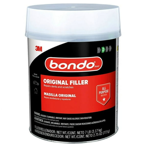 2‐Pack of 1 gal 3M OR‐GAL‐ES Gray Bondo All‐Purpose Original Filler