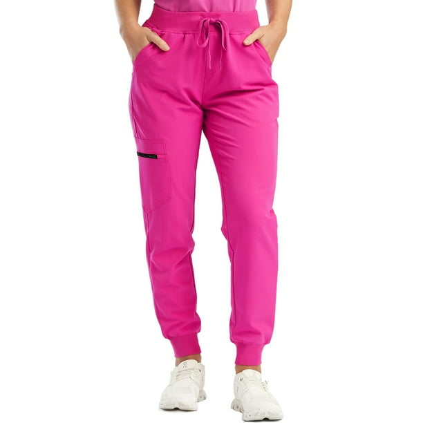Pantalones cargo para mujer estilo jogger de cintura alta para senderismo - Poliéster, cordón, múltiples bolsillos, tallas 4-12 EE. UU. para actividades al aire libre/deportivas