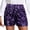 Purple, variant on Women Shorts Carnival Clothes For Sequins Party Shorts For Festive Nightlife Shorts With Shine For Clubwear And Events Mardi Gras Blue M