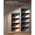 thumbnail image 3 of Lámpara LED de escritorio Addtam Power Strip, 3 salidas y 4 puertos USB, color blanco, 3 of 7
