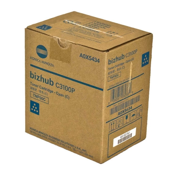 Konica Minolta Tnp50C Cyan Toner Cartridge