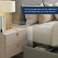 thumbnail image 4 of Bed Frame with Wingback Storage Headboard and 4 Storage Drawers, Upholstered Platform Beds with  LED Lights, No Box Spring Needed/Noise-Free, 4 of 7