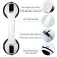 thumbnail image 3 of VACUSHOP Grab Bars for Bathroom Shower, Handicap Grab Bar Safety Anti-Slip Bath Grip Hand Rail, Shower Grab Bars for Seniors, Elderly, 12" Suction Bath Tub Hand Rail, 3 of 8