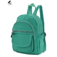 thumbnail image 4 of PULLIMORE Women Mini Nylon Backpack Casual Waterproof Travel Bags Shoulder Rucksack for Hiking Outdoor (Green), 4 of 9