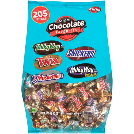- Mars Chocolate Favorites Minis (205 ct., 62.6 oz.)