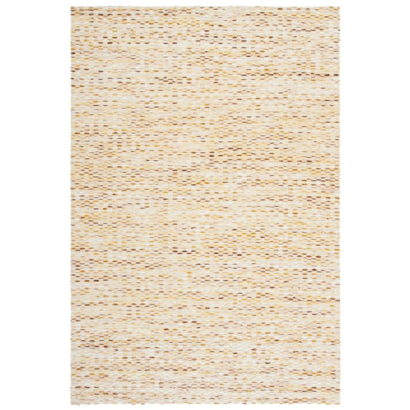 SAFAVIEH Marbella Carlene Geometric Striped Area Rug, Yellow/Ivory, 8' x 10'