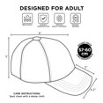 thumbnail image 4 of Disney Men's Mickey Mouse Baseball Cap, Snap-Back Dad Hat, Warm Grey, One Size, 4 of 7