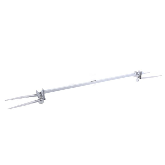 COMEET Roast Chicken Fork, Stainless Steel Grills Rotisserie Forks Meat Spit Rods Barbecue Rotating Rotisserie Rack for BBQ Outdoor
