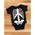 thumbnail image 5 of Tstars Baby Skeleton Outfit X-ray Heart Halloween Easy Costume Baby Bodysuit, 5 of 6