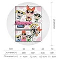thumbnail image 2 of The Powerpuff Girls Round Tablecloth Print Decorative Table Cover Washable Table Cloths for Dining Party Picnic 50x50in, 2 of 8