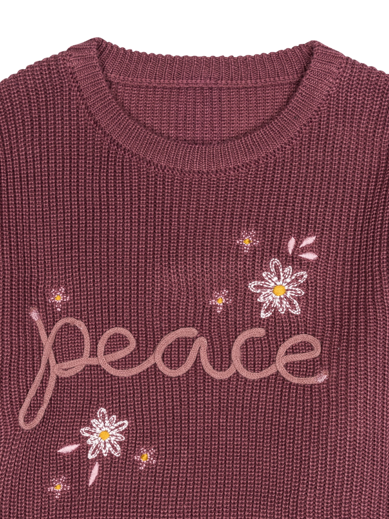 Modern Moments by Gerber Toddler Girl Sibling Matching Sweater, Sizes 12 Months - 5T