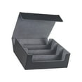 thumbnail image 3 of Deck Card Case Hold 1800+ Card Protection Holder Sturdy for Card Collectors Gift Black Lined In Gray, 3 of 8