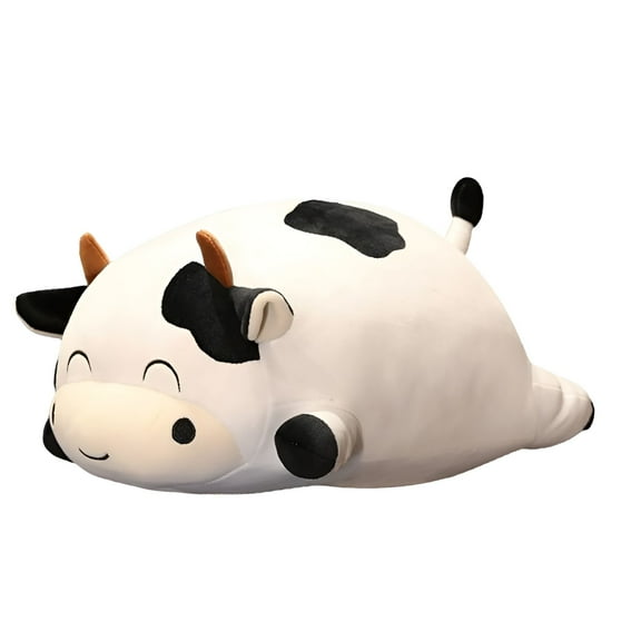 BESTSKY Weighted Plush Cow Pillow 13.8IN Animals Series Cute Cow Plushie Dolls for Boys and Girls