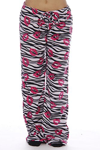 Personalized RNK Shops Zebra & Floral Womens Pajama Pants