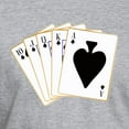 thumbnail image 3 of CafePress - Ace Spades Flush T Shirt - Fitted T-Shirt, Vintage Fit Soft Cotton Tee, 3 of 4
