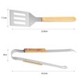 thumbnail image 4 of Accesorios para parrilla de barbacoa al aire libre Parrilla de barbacoa al aire libre Accesorios para parrilla de barbacoa de acero inoxidable Parrilla de barbacoa de acero inoxidable 4 piezas con vaj, 4 of 5