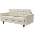 thumbnail image 3 of Modern Contemporary Urban Design Living Room Lounge Club Lobby Loveseat and Sofa Set, Fabric, Beige, 3 of 6