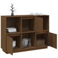 thumbnail image 3 of vidaXL Buffet Miel Brun 110.5x35x80 cm Pin Massif, 3 of 5
