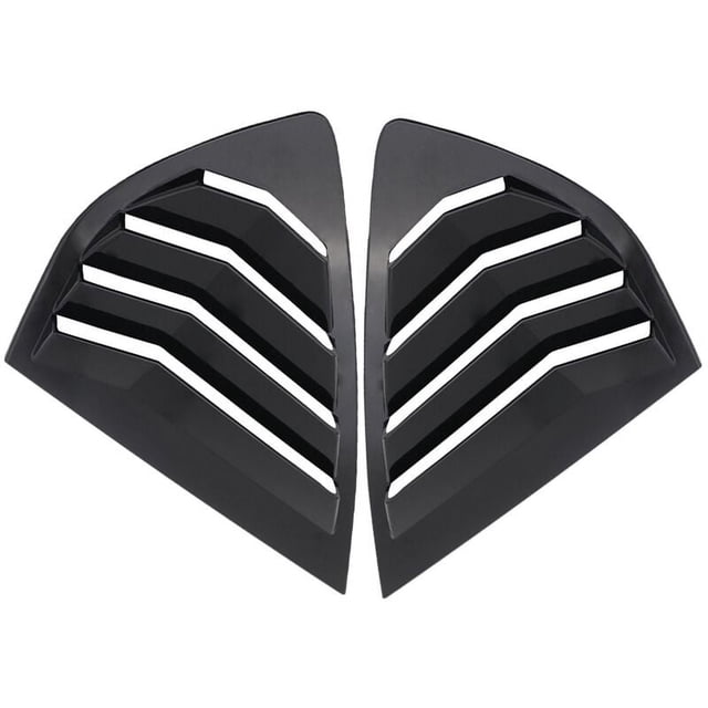 1 par de rejillas de ventilación de la cubierta del cuarto trasero, diseño de ventana lateral para Mondeo 2013-2018 Generación Moldura de rejilla de ventilación del cuarto negro