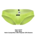 thumbnail image 4 of Xtremen Fashion Underwear 91227 Microfiber Briefs Color Neon Green Size S, 4 of 5