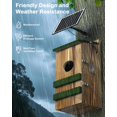 Owl House with Camera Solar Powered,4G Cellular, Anti-Corrosion Varnish ...