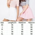 thumbnail image 5 of KOMOO Women High Waisted Pleated Skater Teen Girls A-line Short Mini Skirt Tennis School Skirt Uniform with Lining Shorts, 5 of 8