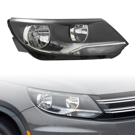 For Volkswagen Tiguan 2012-2017 Right Headlight Halogen Headlight Passenger Side Front Lamp