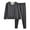 Black, variant on HBFAGFB Mens Thermal Underwear Set V Neck Thickened Bottoming Shirt Plush Pajama Pants Red Size 2XL