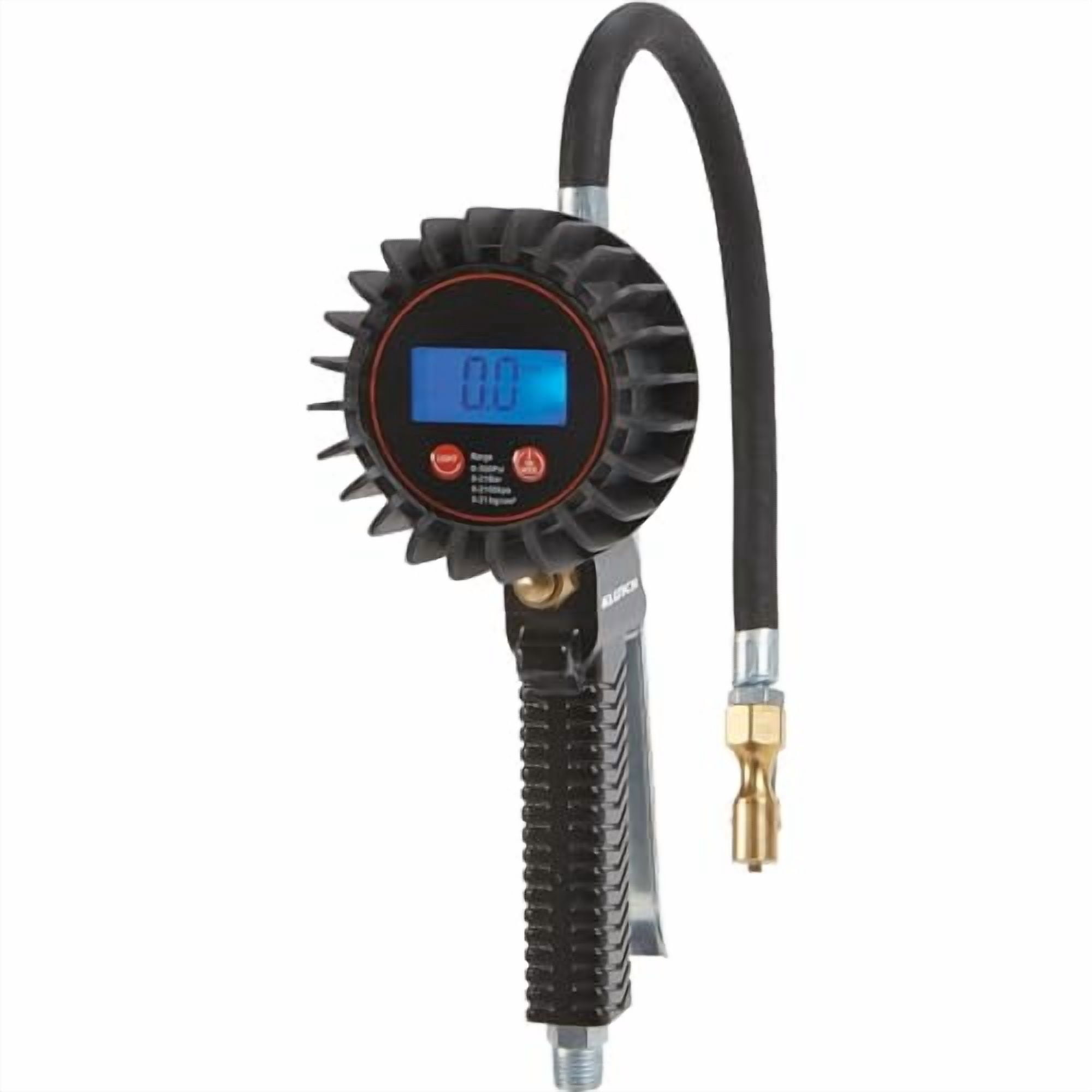 Klutch Digital Tire Inflator Gauge, 0–300 PSI