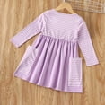 thumbnail image 2 of YEEDISON Girl Dresses Kids Clothes Cotton Pocket Long Sleeve casual Girls Dress 1-6Y, 2 of 5