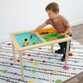 thumbnail image 5 of Humble Crew Interactive Toddler Sensory Play Table with 3 Multicolor Storage Bins and Cover, Solid Wood Construction, for Slime, Sand, Kinetic Sand, 5 of 7