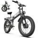 thumbnail image 1 of Bicicleta Eléctrica Plegable para Adultos AMYET ARES, Doble Motor 2000W, Batería 52V 20Ah, 24 Pulgadas, Gris, 1 of 8