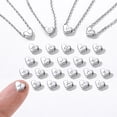 thumbnail image 2 of Silvora Pulsera de corazón inicial Pulseras de dijes Pulseras de cadena de plata de ley 925 para mujeres Adolescentes Niñas - Letra M Silvora Joyas con letras iniciales, 2 of 8