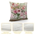 thumbnail image 4 of YINGXI  Spring Floral Throw Pillow Covers Bunny Rabbit Carrot Flowers Leaves Pink Decorative Pillows Soft Velvet Cushion Covers for Couch Sofa Bed Home Decor 20x20in, 4 of 5