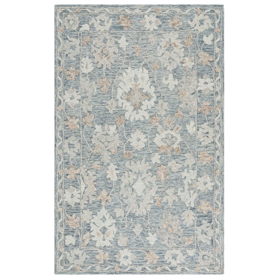 SAFAVIEH Marquee Raynard Floral Area Rug, Blue/Rust, 8' x 10'