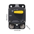 thumbnail image 2 of Disyuntor de 48V CC con reinicio Manual disyuntor de amplificador de Audio para coche de 200A, 2 of 9