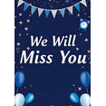 thumbnail image 4 of Decorative Design We Will Miss You Banner Colorful Stars Clock Decorative Elements Farewell Celebration Background for Indoor Decoration Event Party, 4 of 7