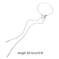 thumbnail image 5 of Butterfly Pendant Necklace Trendy Choker Chain for Women Fashionable Neckchain Multifunctional Waist Chain Jewelry, 5 of 16