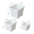 thumbnail image 6 of Mdesiwst Easy Planting Flower Pot Good Weight Capacity Plastic Modern Style Thicken Plant Pot Home Decoration, 6 of 8