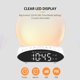 thumbnail image 4 of Reloj despertador multifuncional 4 en 1 con radio FM, luz de despertador, proyector de tiempo y lámpara de escritorio, alimentado por 2 pilas AAA, función de memoria, pantalla LED, control de, 4 of 7