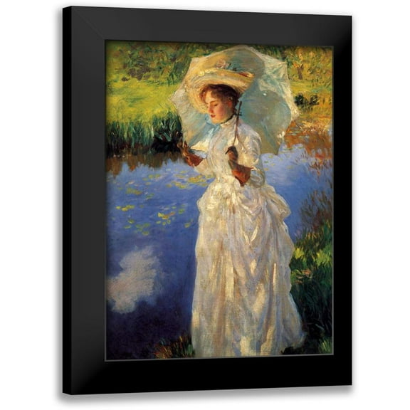 Singer Sargent, John 11x14 Black Modern Framed Museum Art Print Titled - Morning walk
