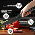 thumbnail image 4 of Vesteel Knife Block Set for Kitchen, 15-Piece High Carbon Stainless Steel Knives Set with Ergonomic Handle, Ultra-sharp & Rust Resistant, Black, 4 of 10