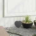thumbnail image 5 of Minkissy Heart Shaped Rock Decor Grey Home And Garden Use 1Set, 5 of 5