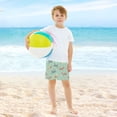 thumbnail image 6 of joogoo Airplane Retro Green Boys Swim Trunks Beach Swimsuit Shorts Boxer 8Y, 6 of 8