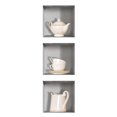 thumbnail image 1 of 3 paneles decorativos de pared con efecto 3D en PVC, 30 cm x 30 cm. 1, 1 of 6