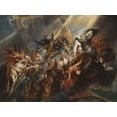 thumbnail image 2 of Rubens, Peter Paul 24x19 White Modern Wood Framed Museum Art Print Titled - The Fall of Phaeton, 2 of 4