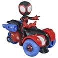 thumbnail image 4 of Marvel: Spidey and His Amazing Friends Miles Morales Kids Toy Action Figure for Boys and Girls (8”), 4 of 9