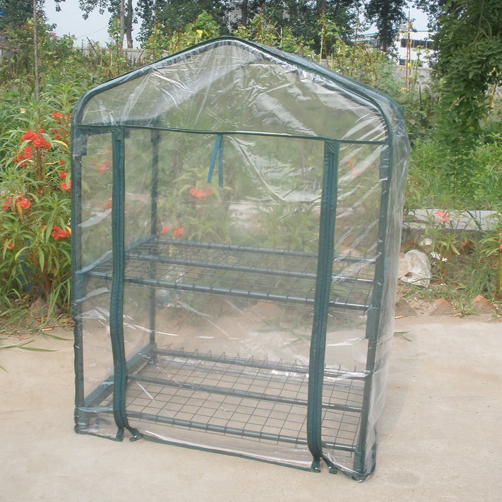 Warm Garden Greenhouse Tent Cover Tier Waterproof Protects Plants Flowers PVC