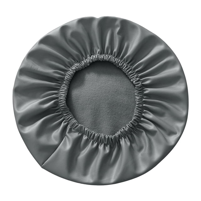 Taburete redondo Zulema Funda para silla Protector de silla Gris